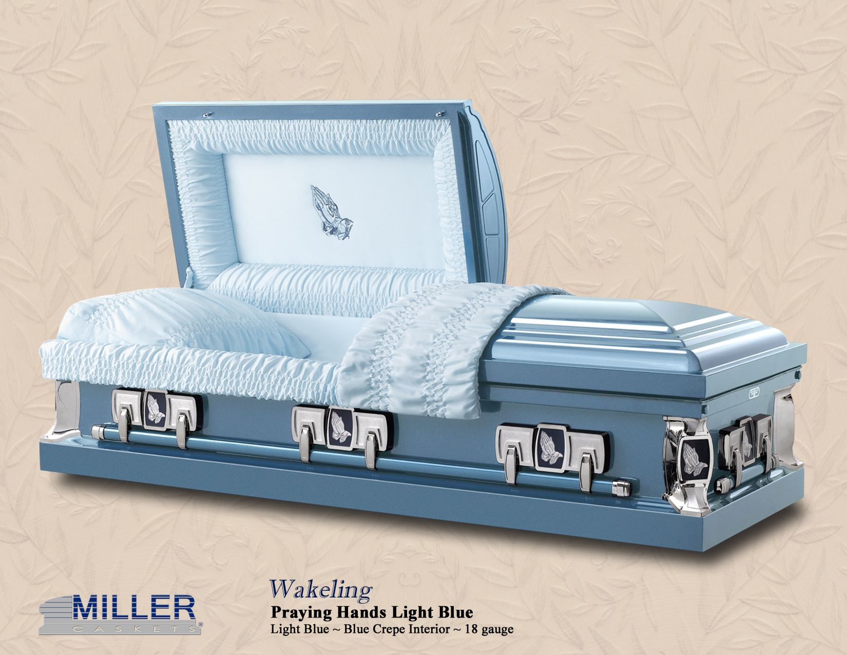 Wakeling Praying Hands Light Blue